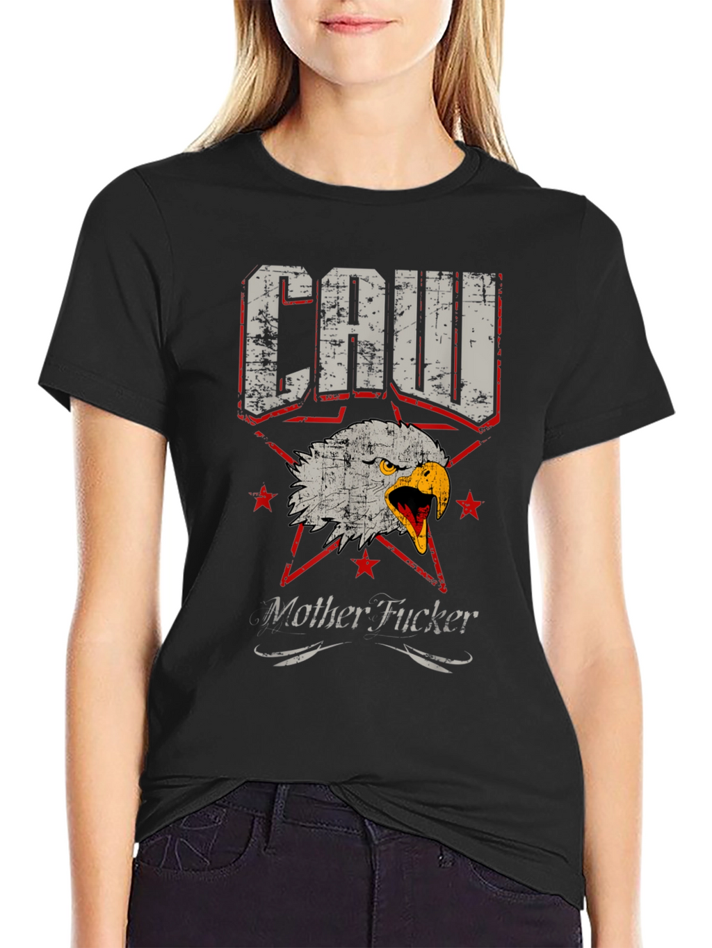 Distressed Eagle Graphic Tee