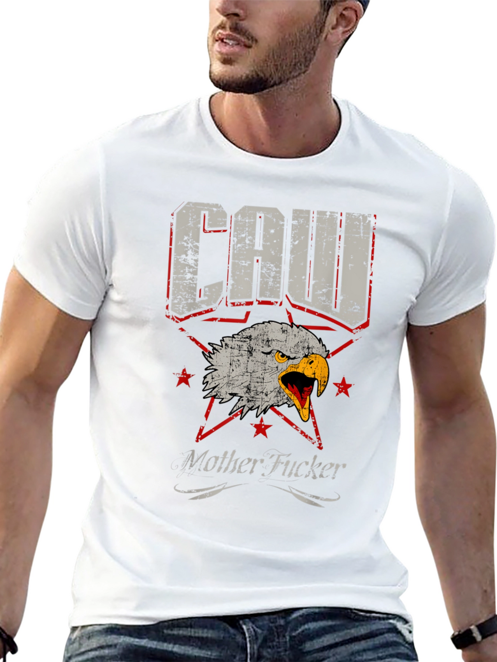 Distressed Eagle Graphic Tee