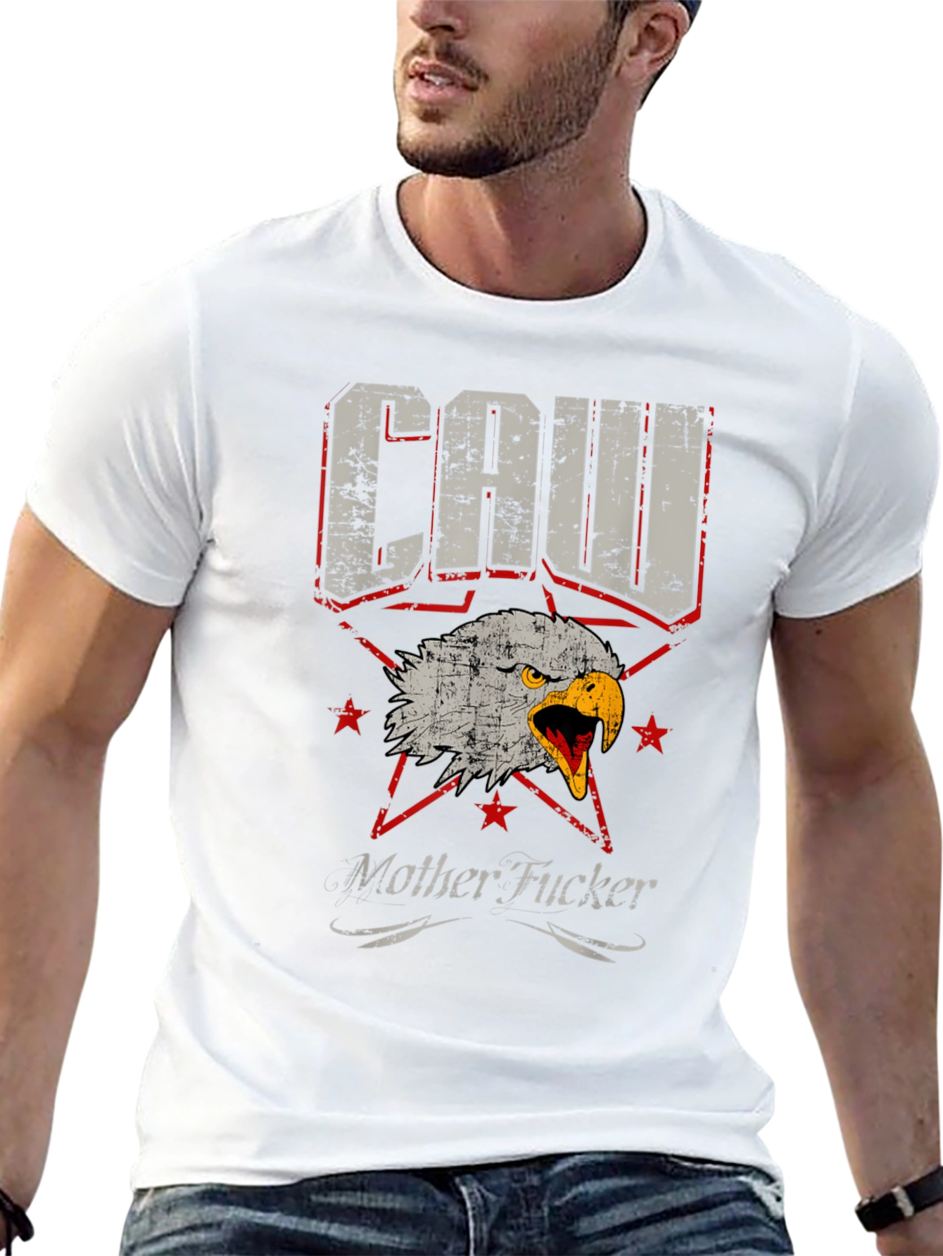 Distressed Eagle Graphic Tee