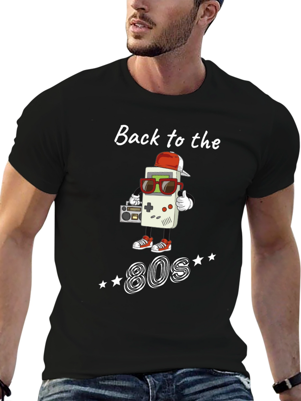 Back to the 80s Black T-Shirt