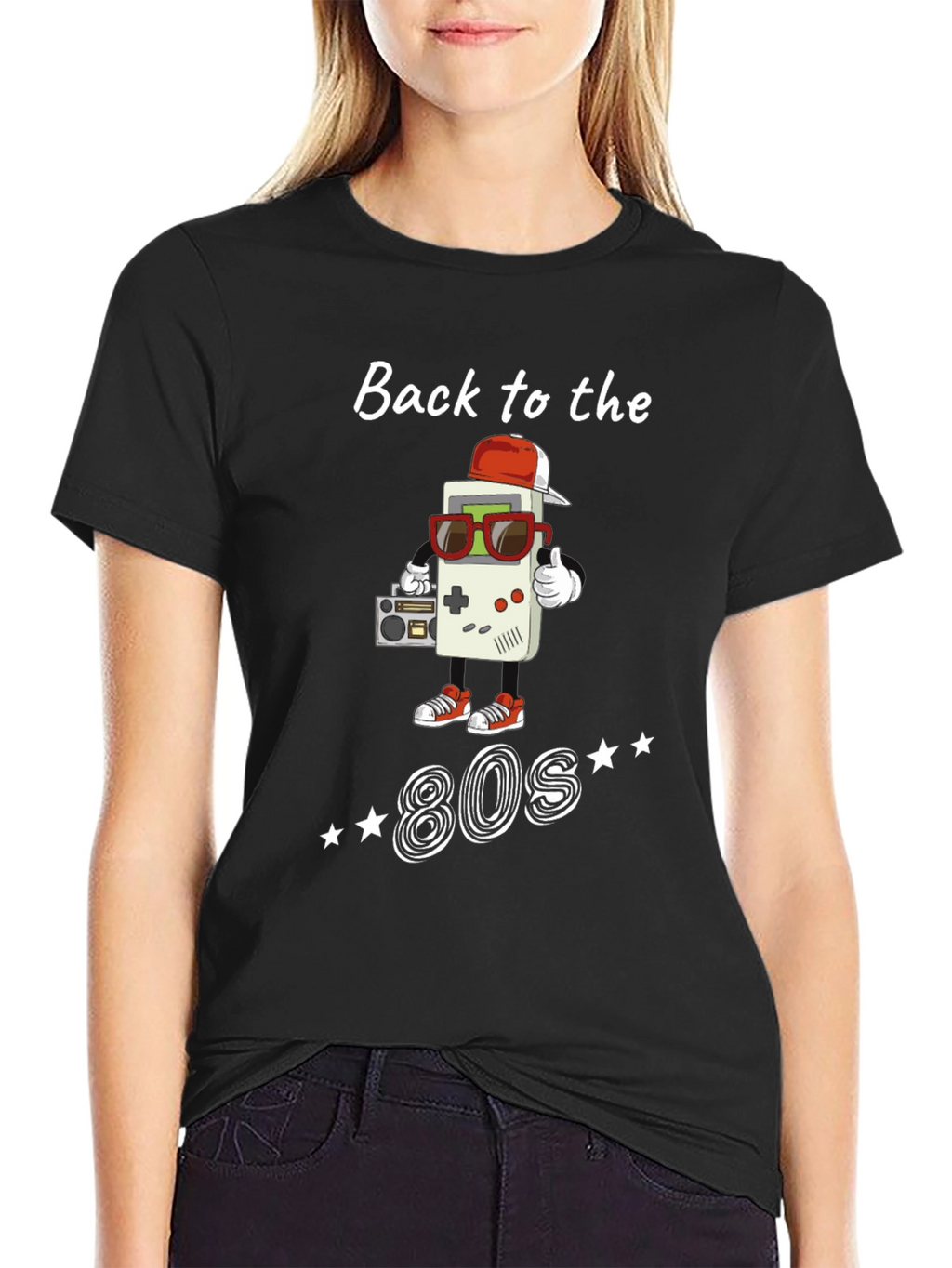 Back to the 80s Black T-Shirt