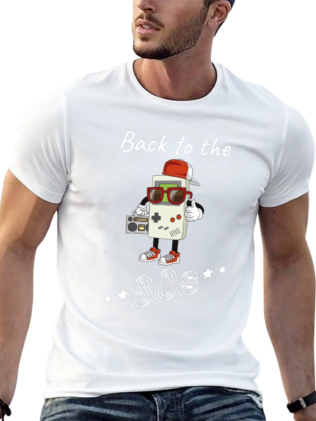 Back to the 80s Black T-Shirt