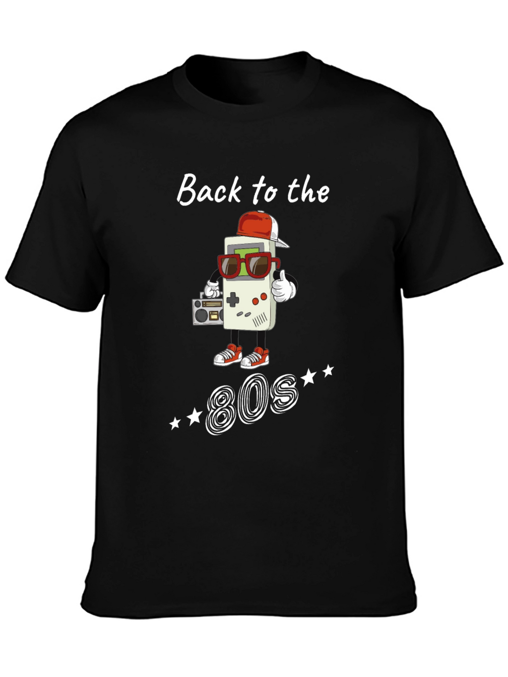 Back to the 80s Black T-Shirt
