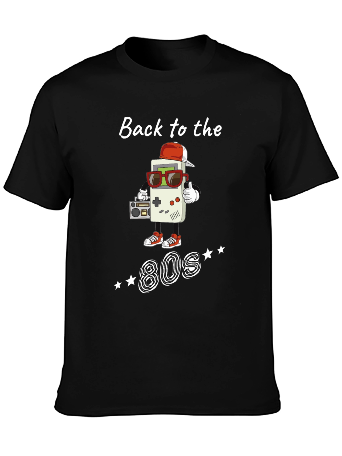 Back to the 80s Black T-Shirt