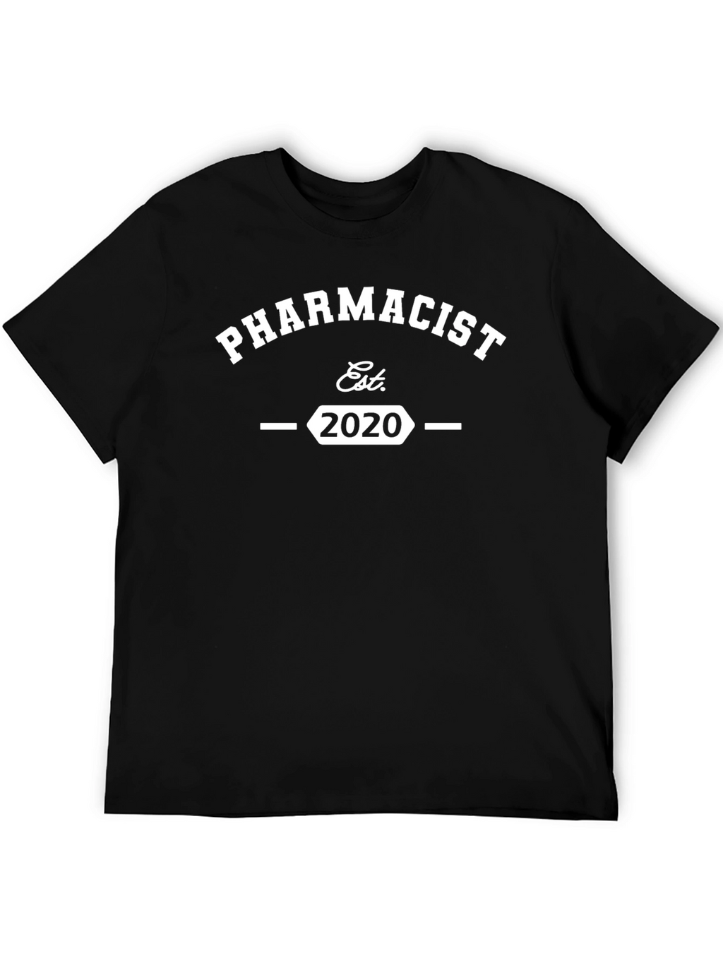 Pharmacist Est. 2020 Black T-Shirt