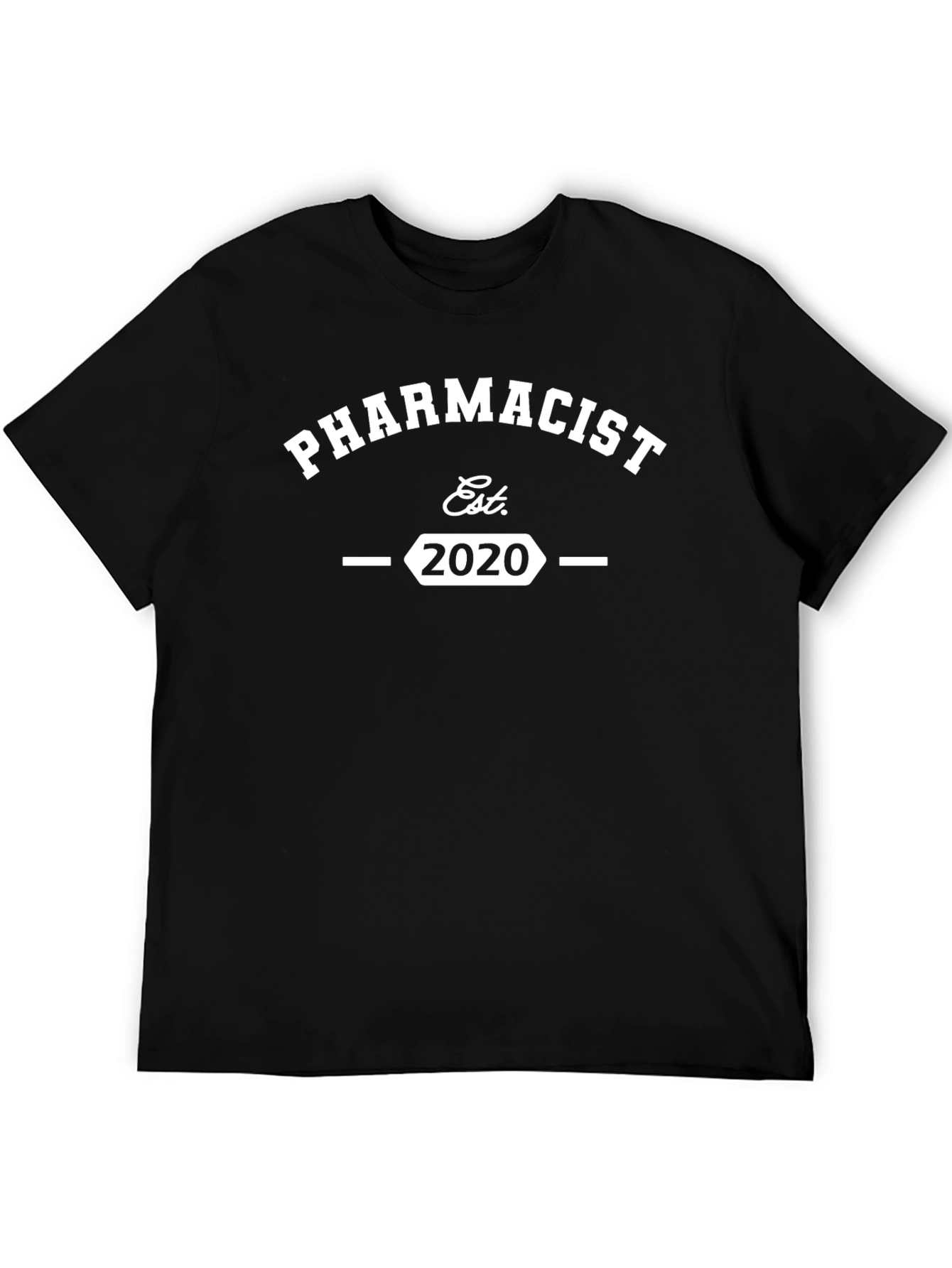 Pharmacist Est. 2020 Black T-Shirt