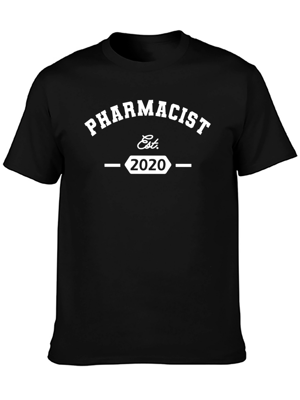 Pharmacist Est. 2020 Black T-Shirt