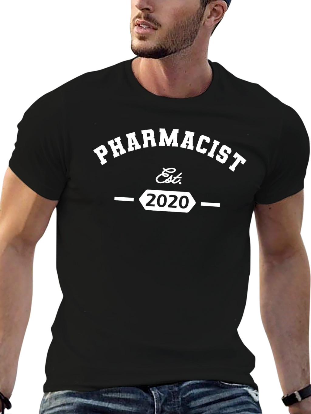 Pharmacist Est. 2020 Black T-Shirt
