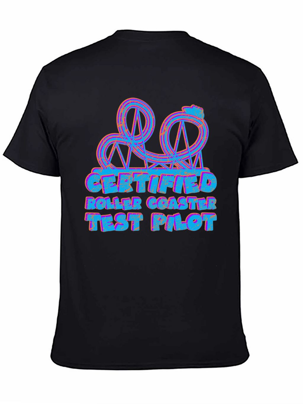 Certified Roller Coaster Test Pilot Graphic T-Shirt