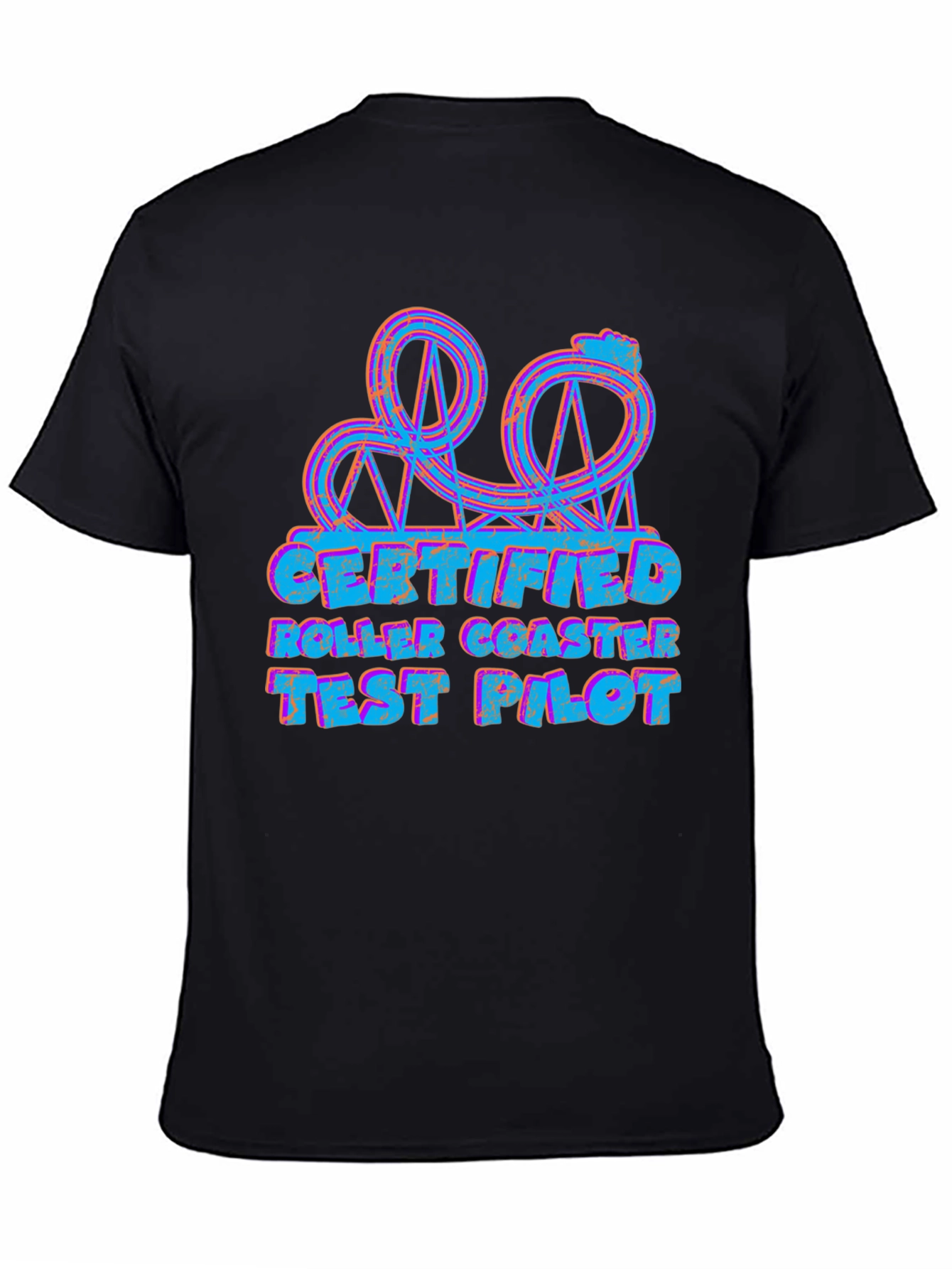 Certified Roller Coaster Test Pilot Graphic T-Shirt