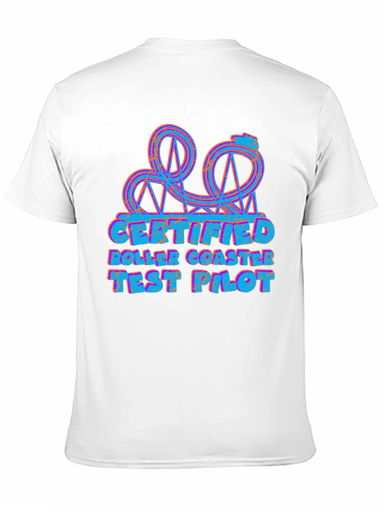Certified Roller Coaster Test Pilot Graphic T-Shirt