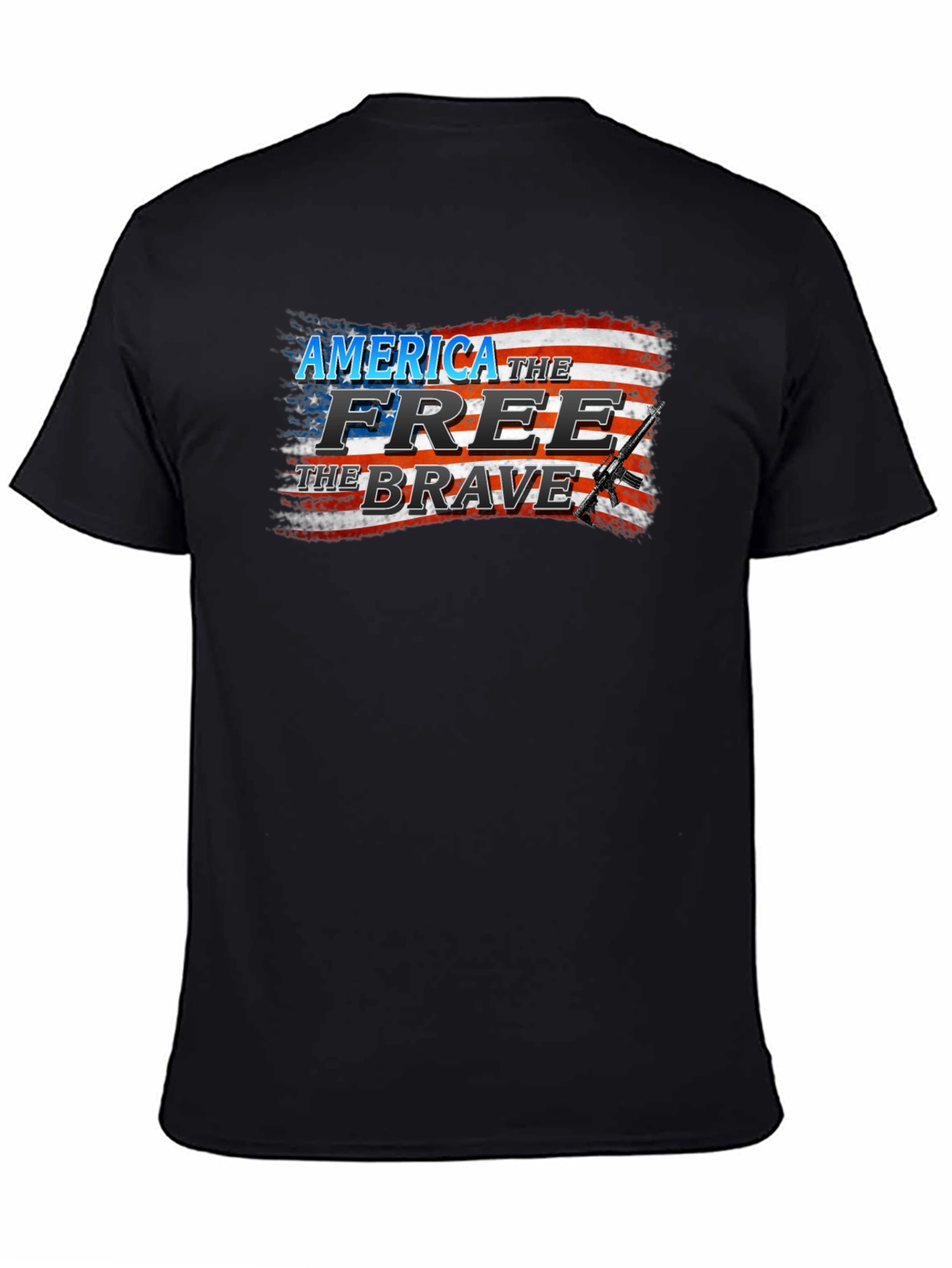America the Free & Brave Graphic Tee - Patriotic Pride