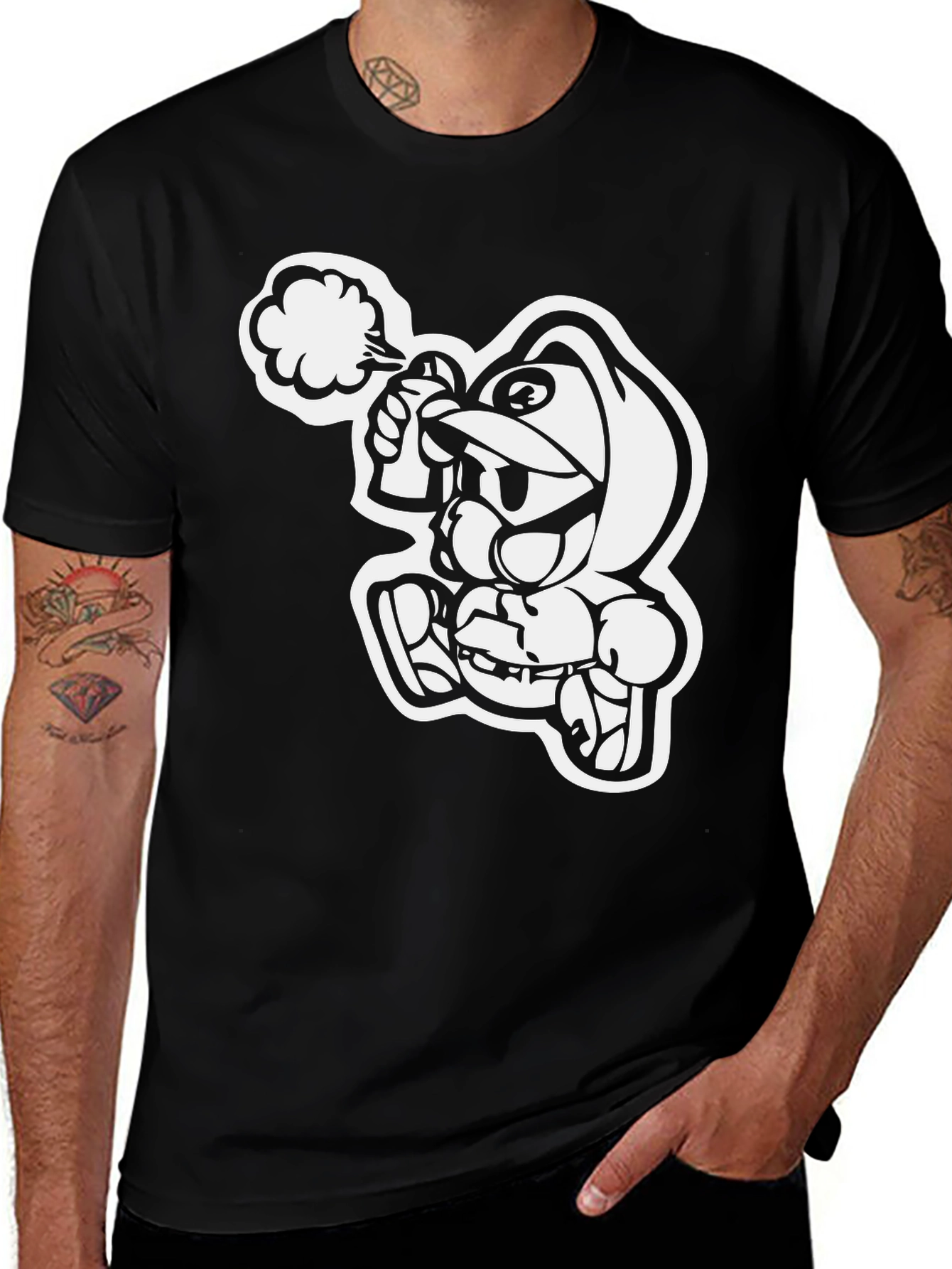 Urban Graffiti Artist Black T-Shirt
