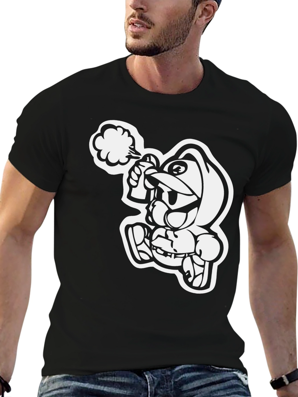 Urban Graffiti Artist Black T-Shirt