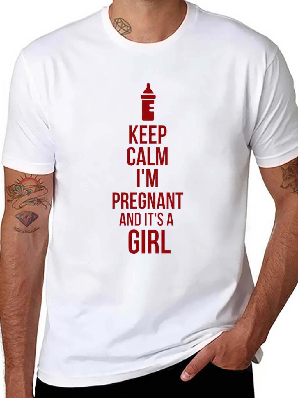 Keep Calm Im Pregnant Girl T-Shirt