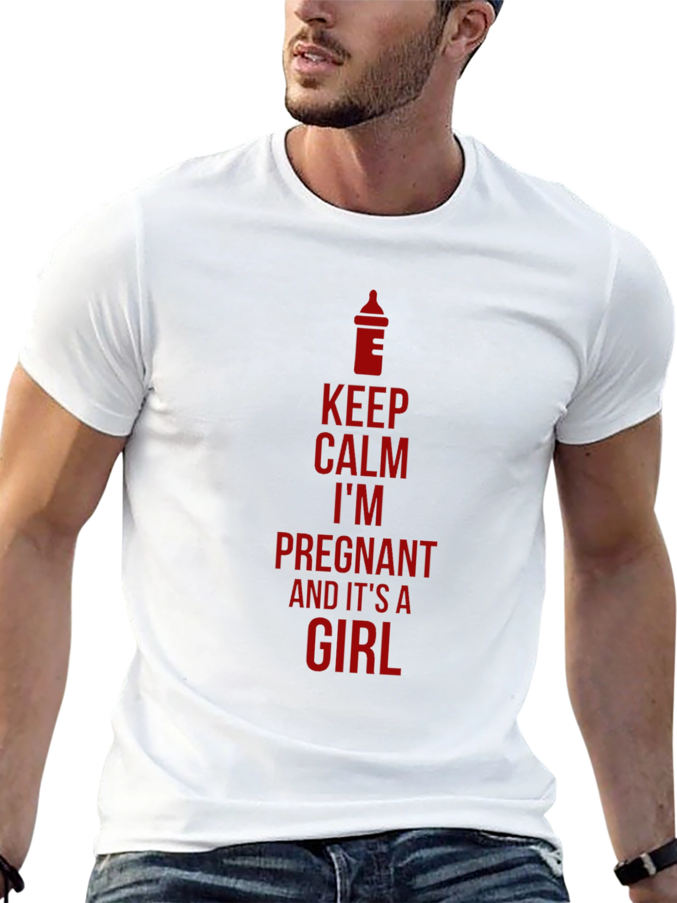 Keep Calm Im Pregnant Girl T-Shirt