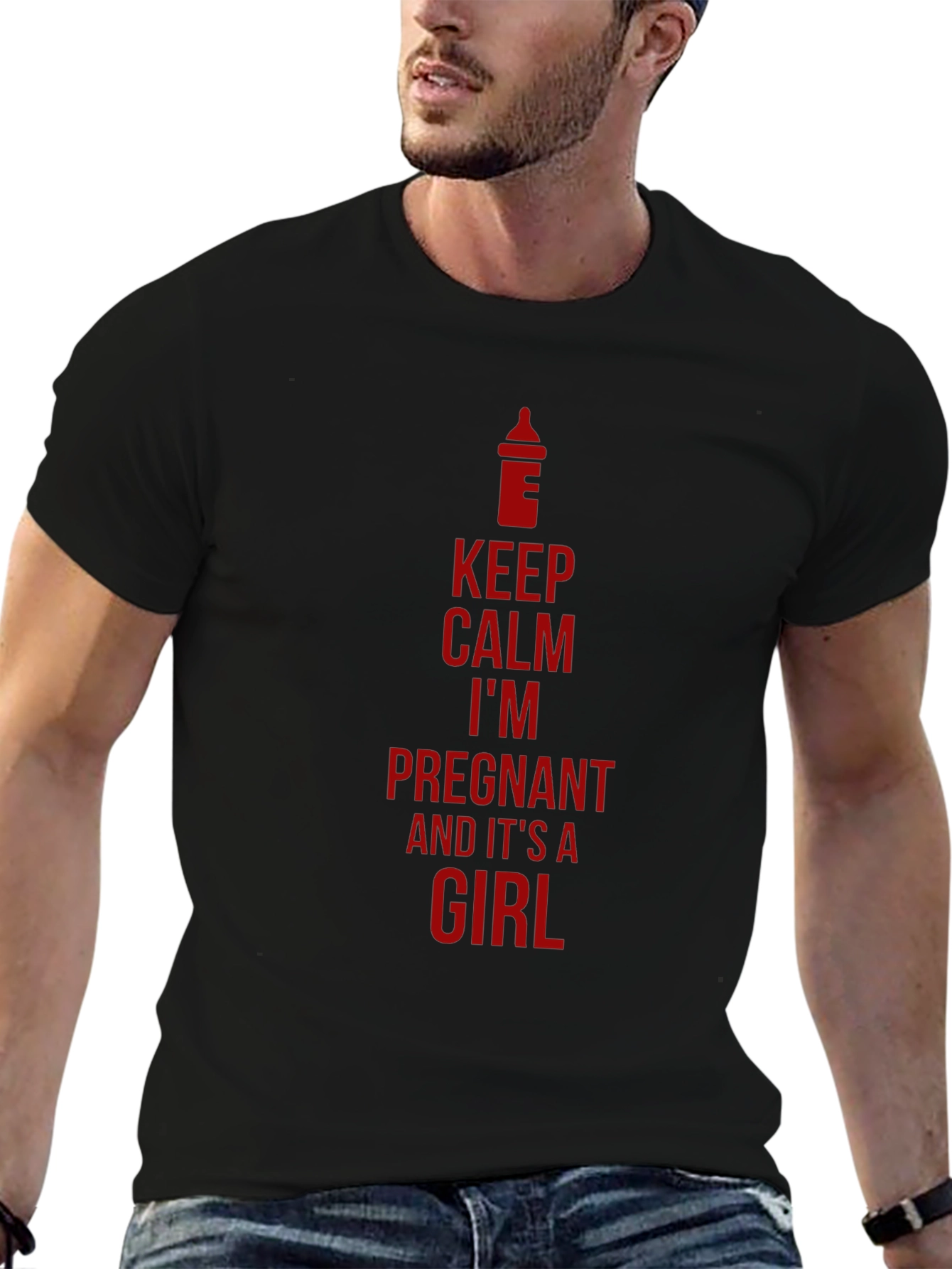 Keep Calm Im Pregnant Girl T-Shirt