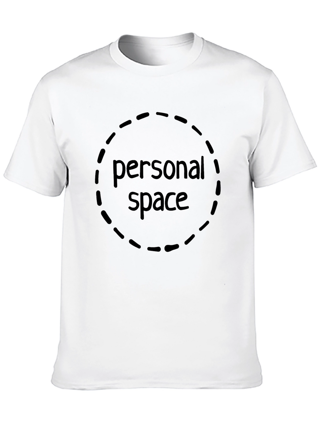 Personal Space Graphic Tee - Black Cotton Comfort
