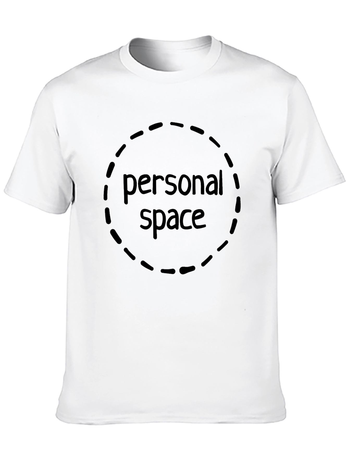 Personal Space Graphic Tee - Black Cotton Comfort