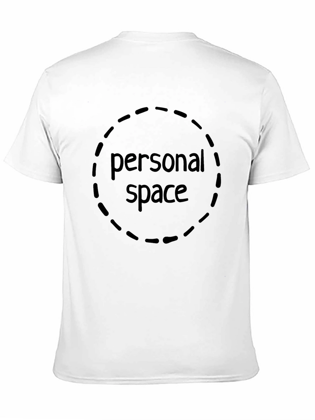 Personal Space Graphic Tee - Black Cotton Comfort