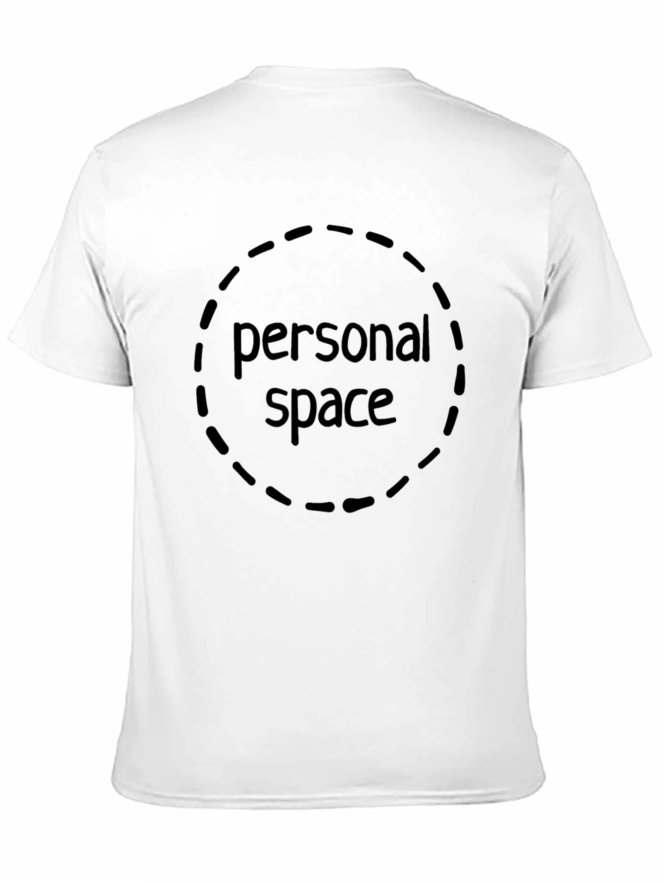 Personal Space Graphic Tee - Black Cotton Comfort