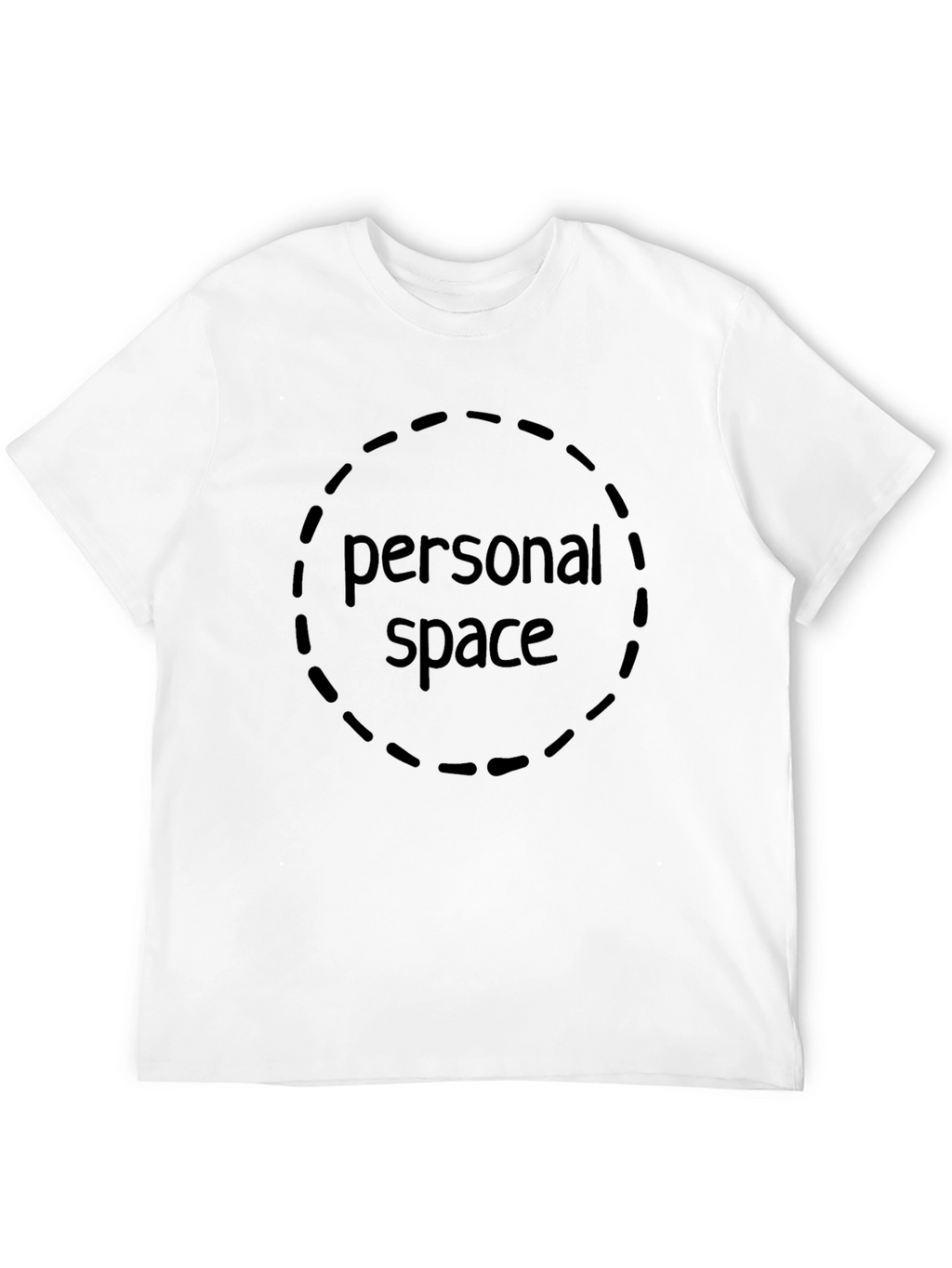 Personal Space Graphic Tee - Black Cotton Comfort