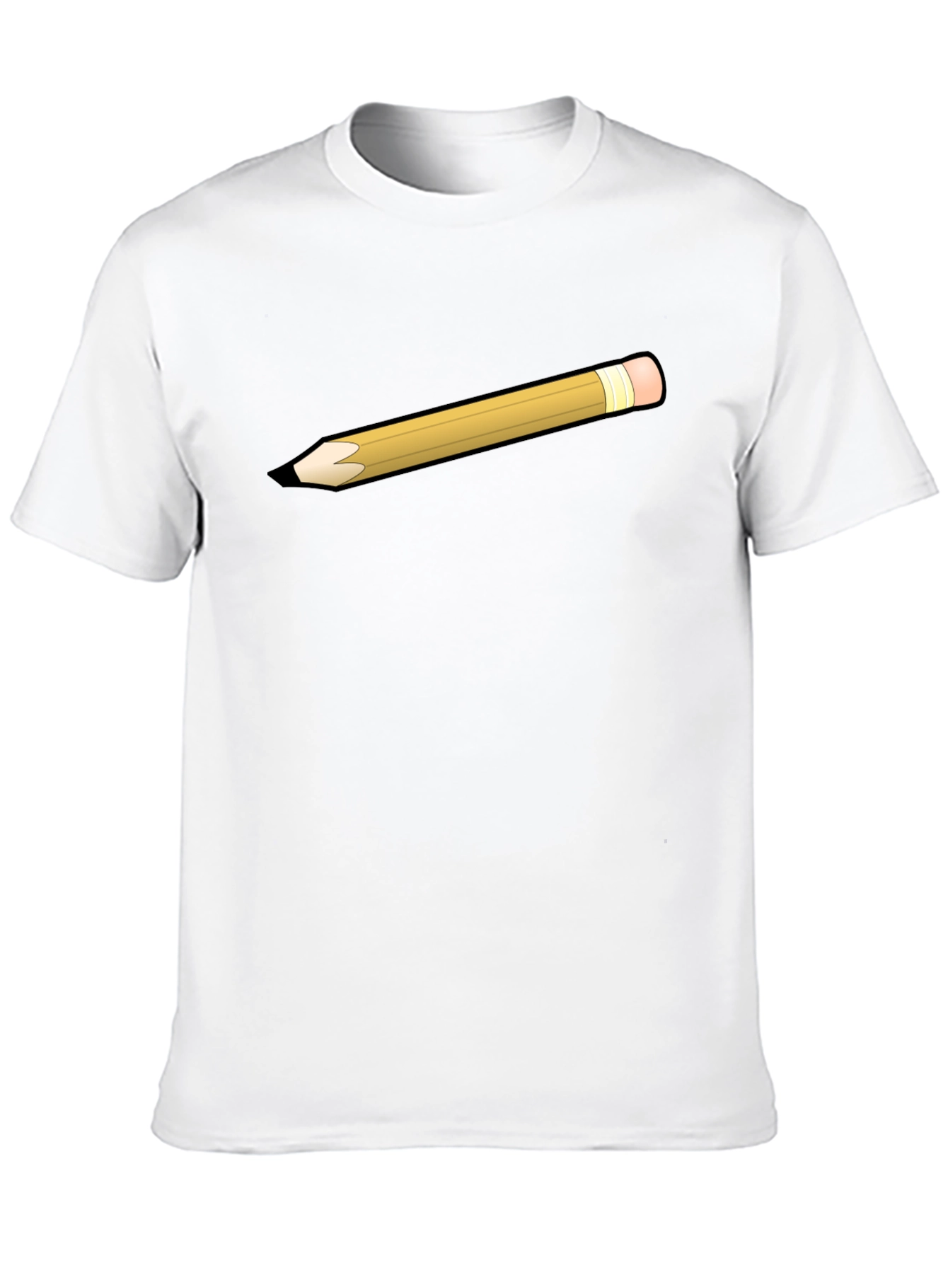 Pencil Graphic Black T-Shirt