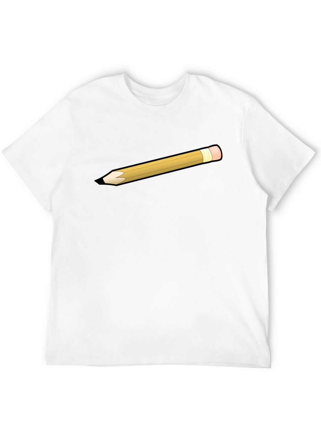 Pencil Graphic Black T-Shirt