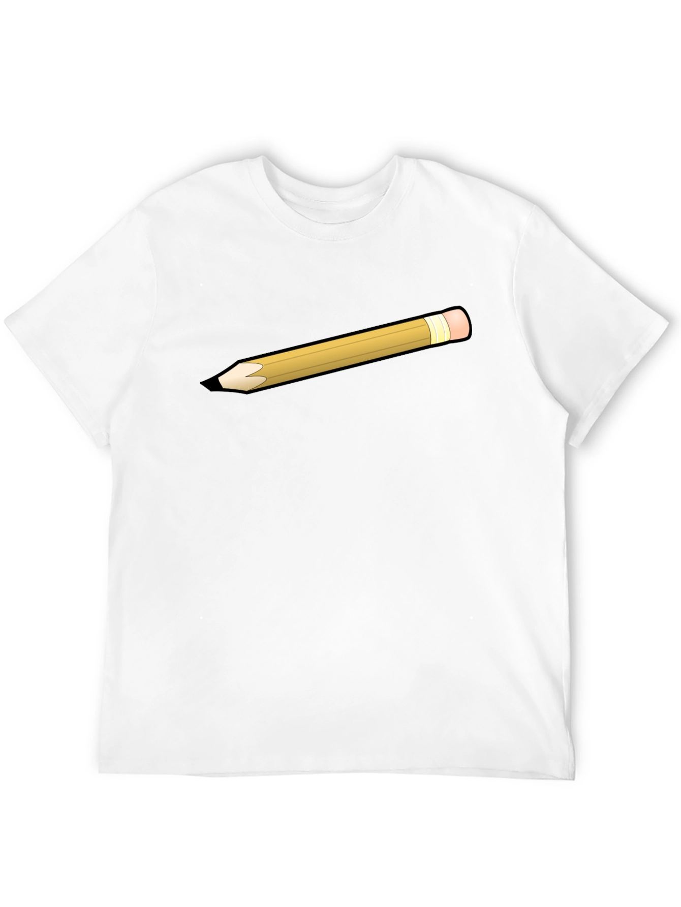 Pencil Graphic Black T-Shirt