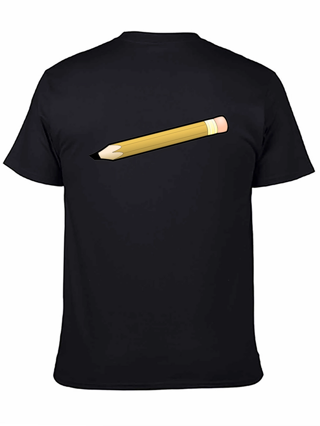 Pencil Graphic Black T-Shirt