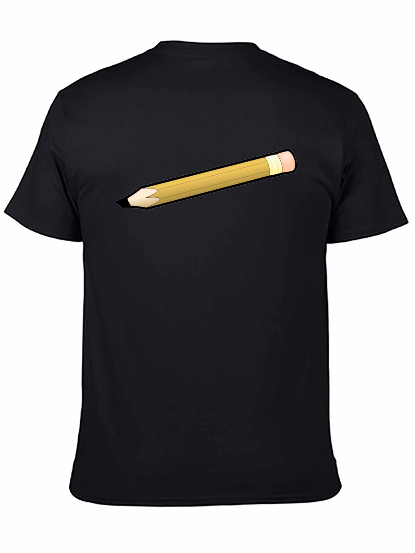 Pencil Graphic Black T-Shirt