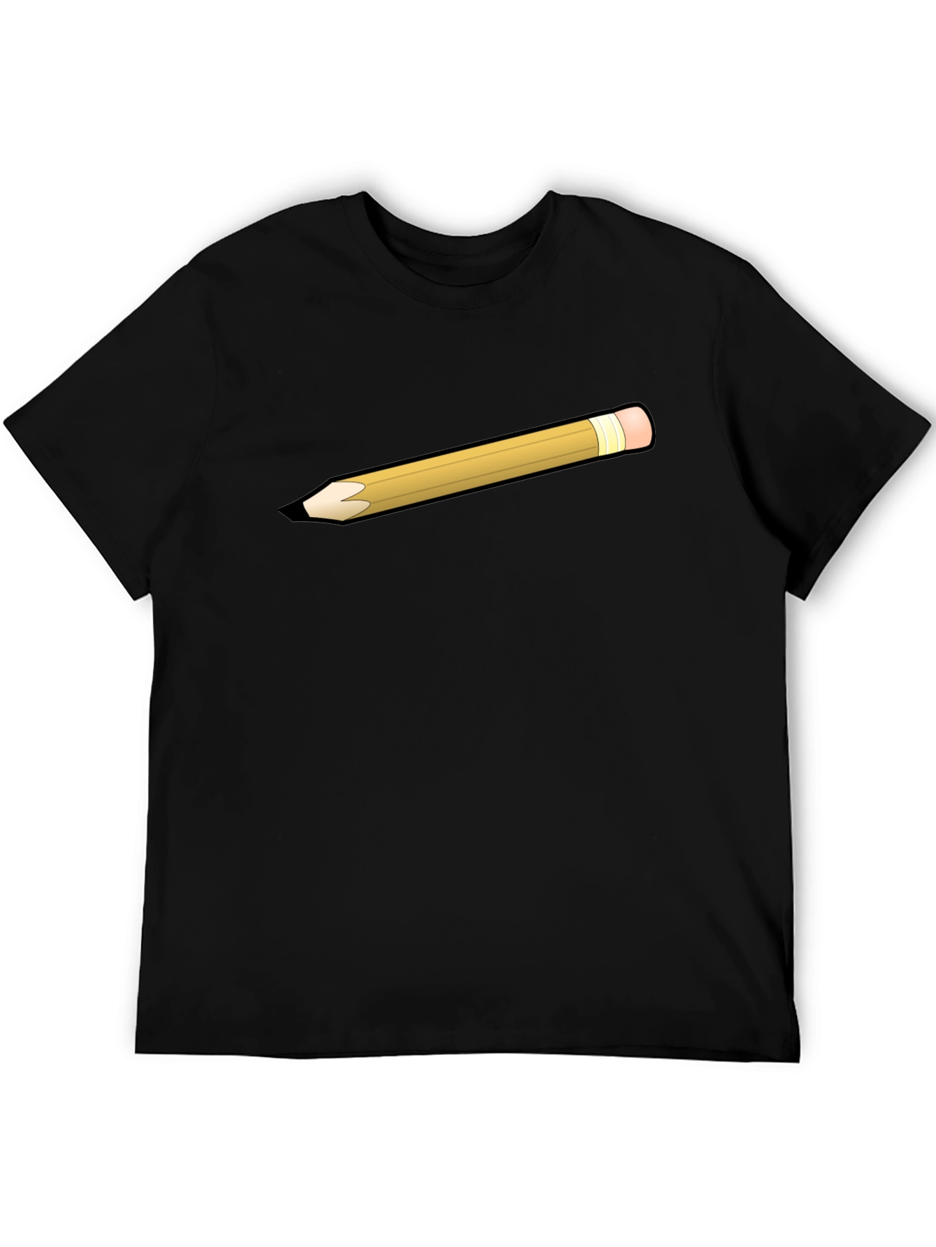 Pencil Graphic Black T-Shirt