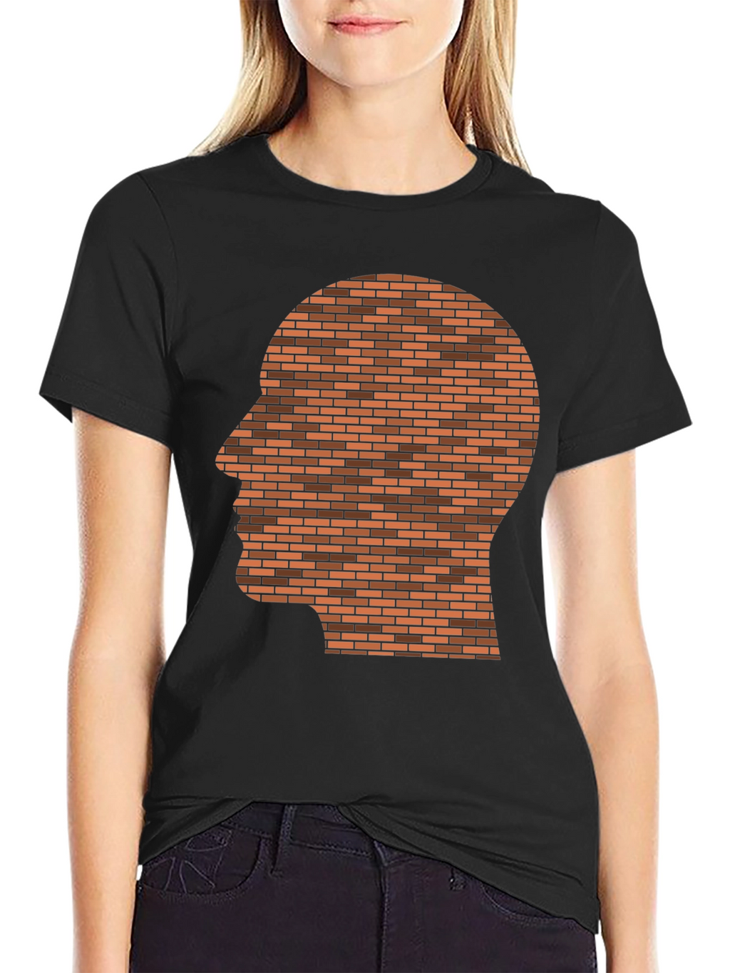 Brick Head T-Shirt - Unique Graphic Tee