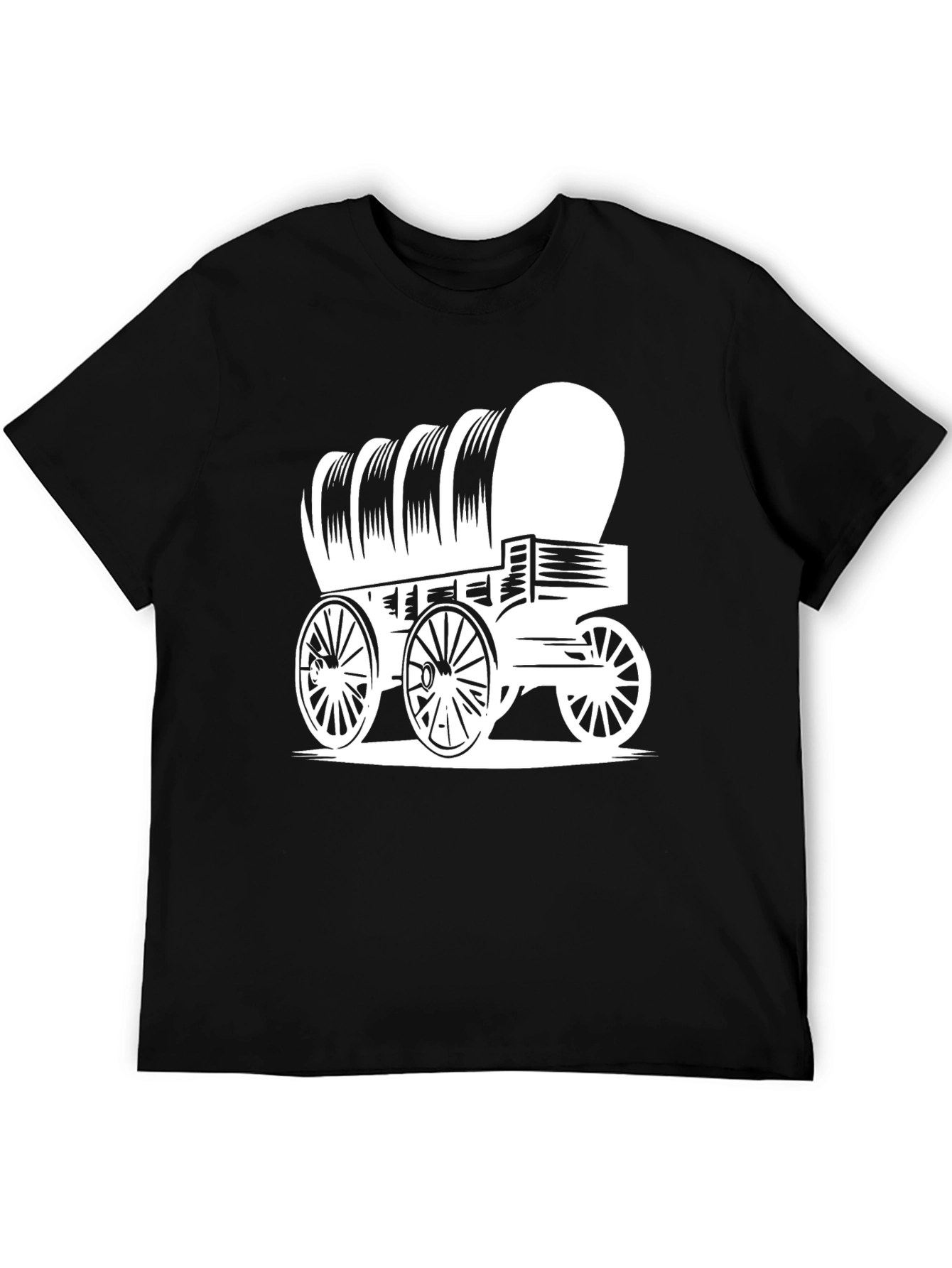 Covered Wagon Graphic Tee - Vintage Western Style