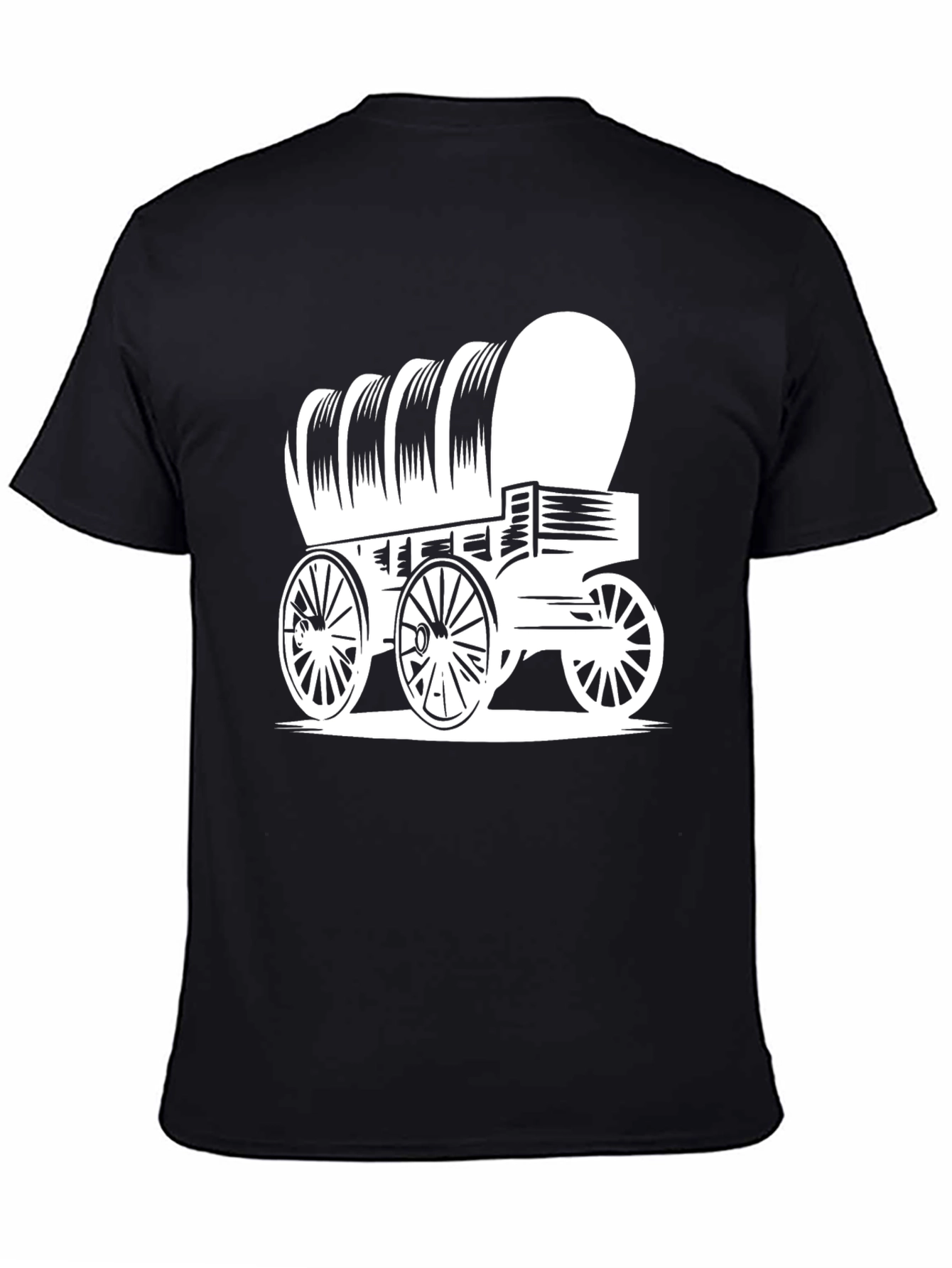 Covered Wagon Graphic Tee - Vintage Western Style