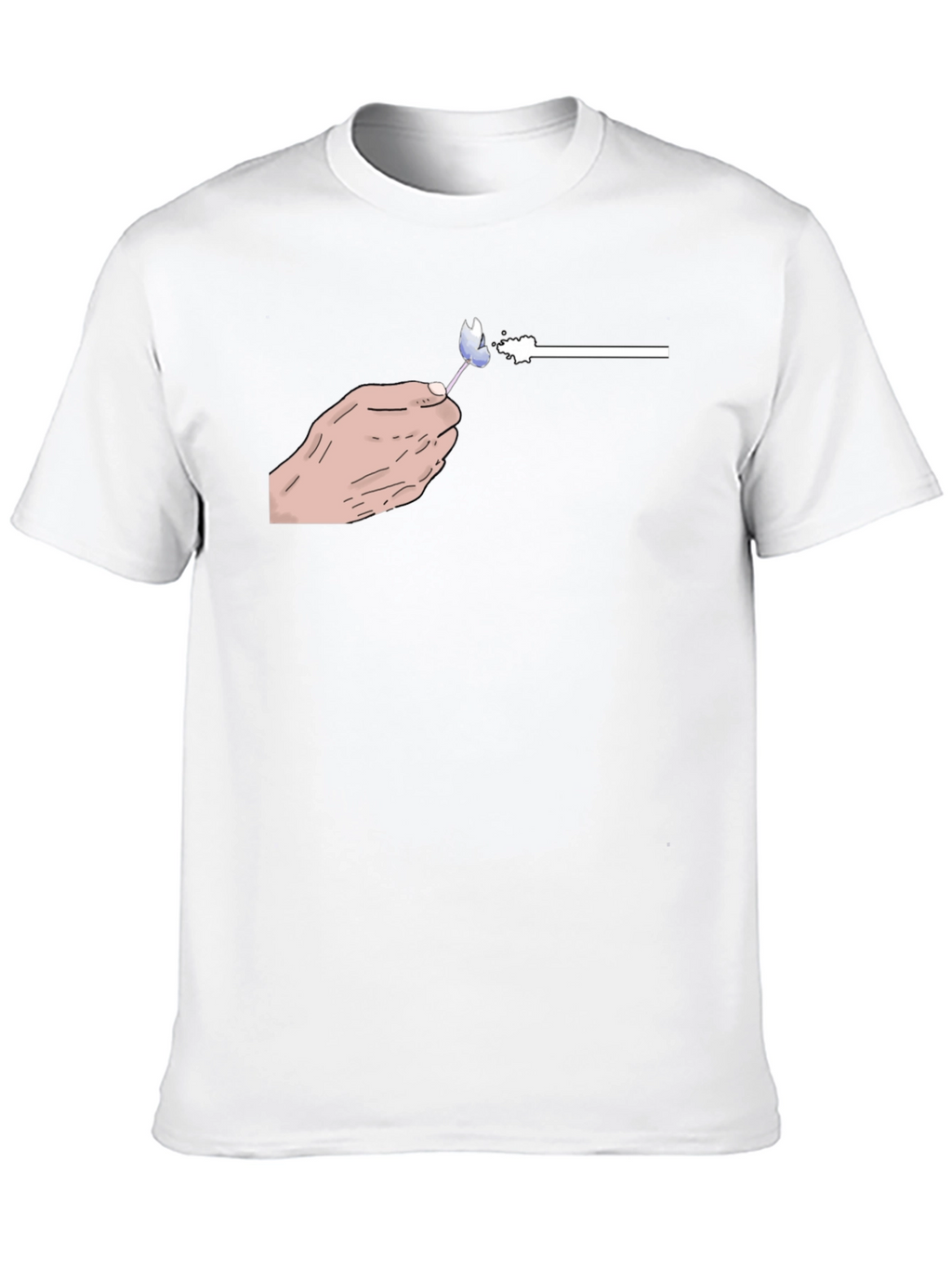 Hand-Drawn Lollipop Graphic Black T-Shirt