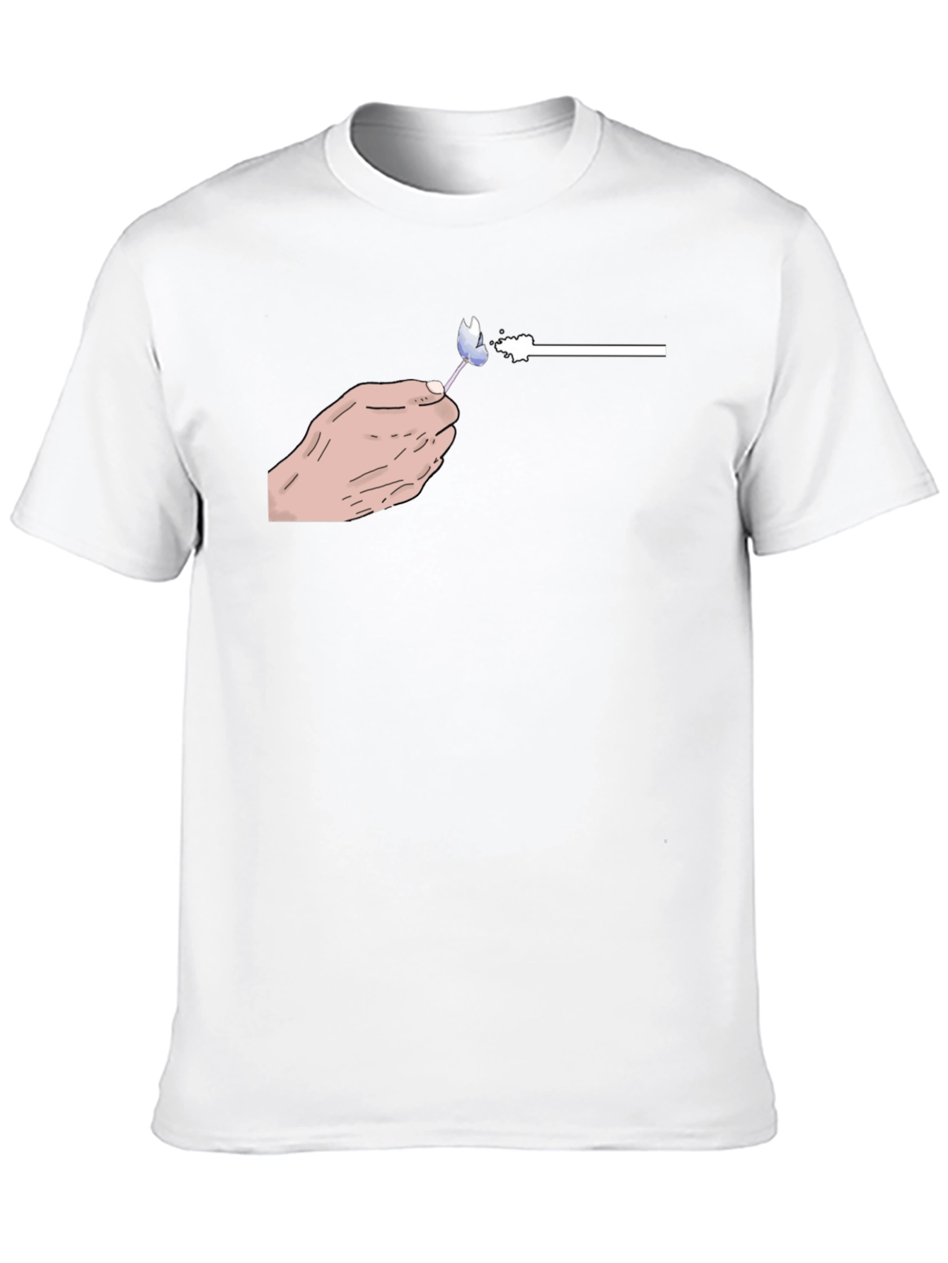 Hand-Drawn Lollipop Graphic Black T-Shirt