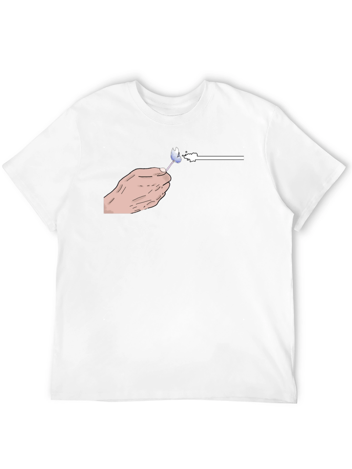 Hand-Drawn Lollipop Graphic Black T-Shirt