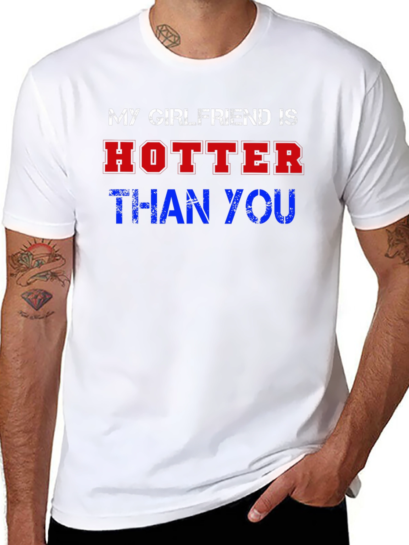 My Girlfriend Is Hotter Than You Graphic Tee