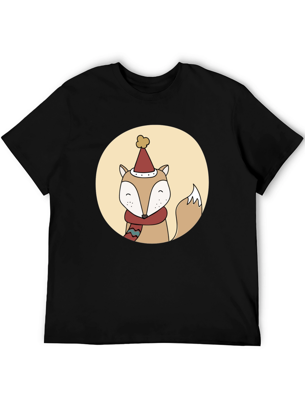 Festive Fox Graphic Tee - Holiday Style