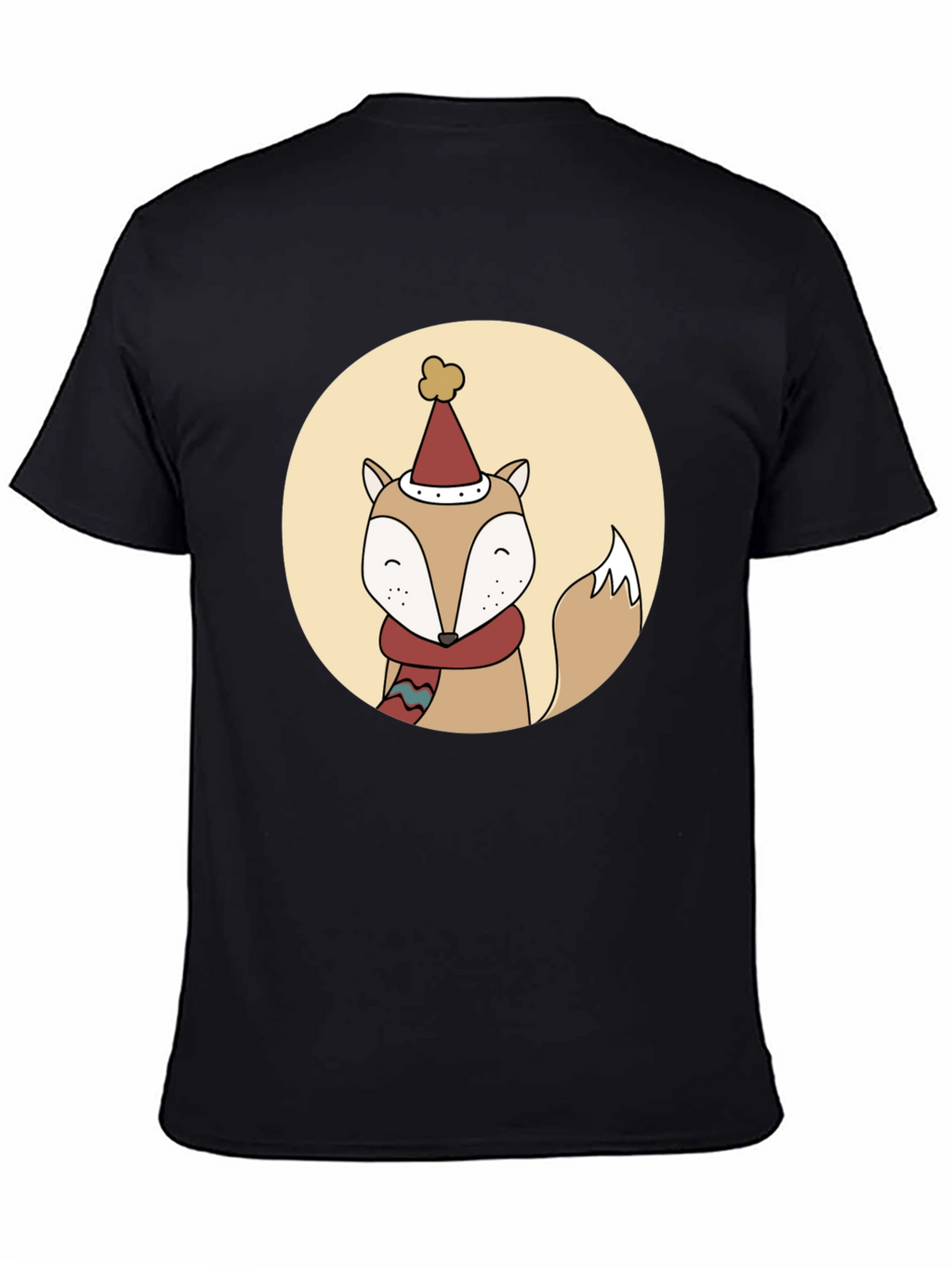Festive Fox Graphic Tee - Holiday Style