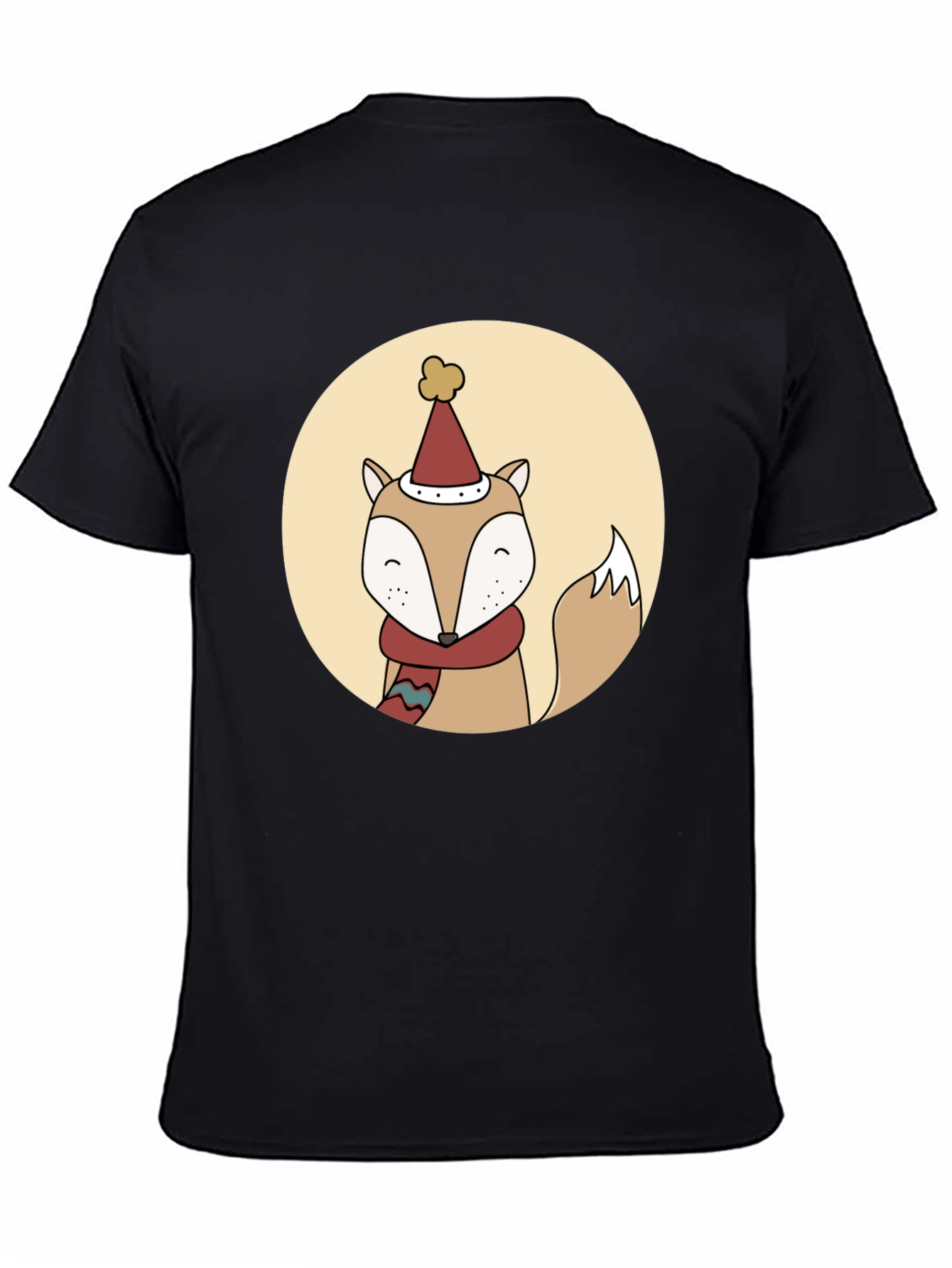 Festive Fox Graphic Tee - Holiday Style