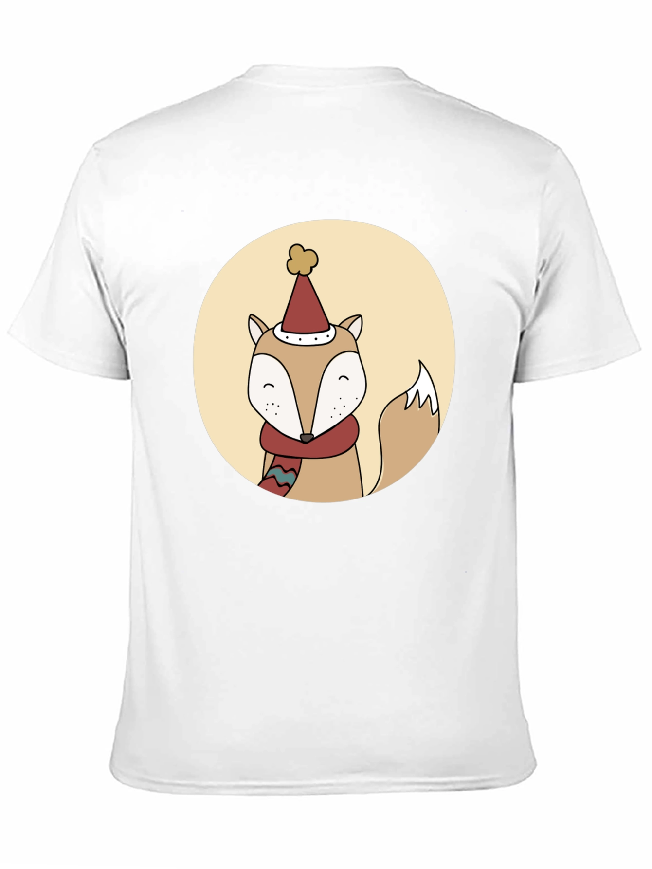Festive Fox Graphic Tee - Holiday Style