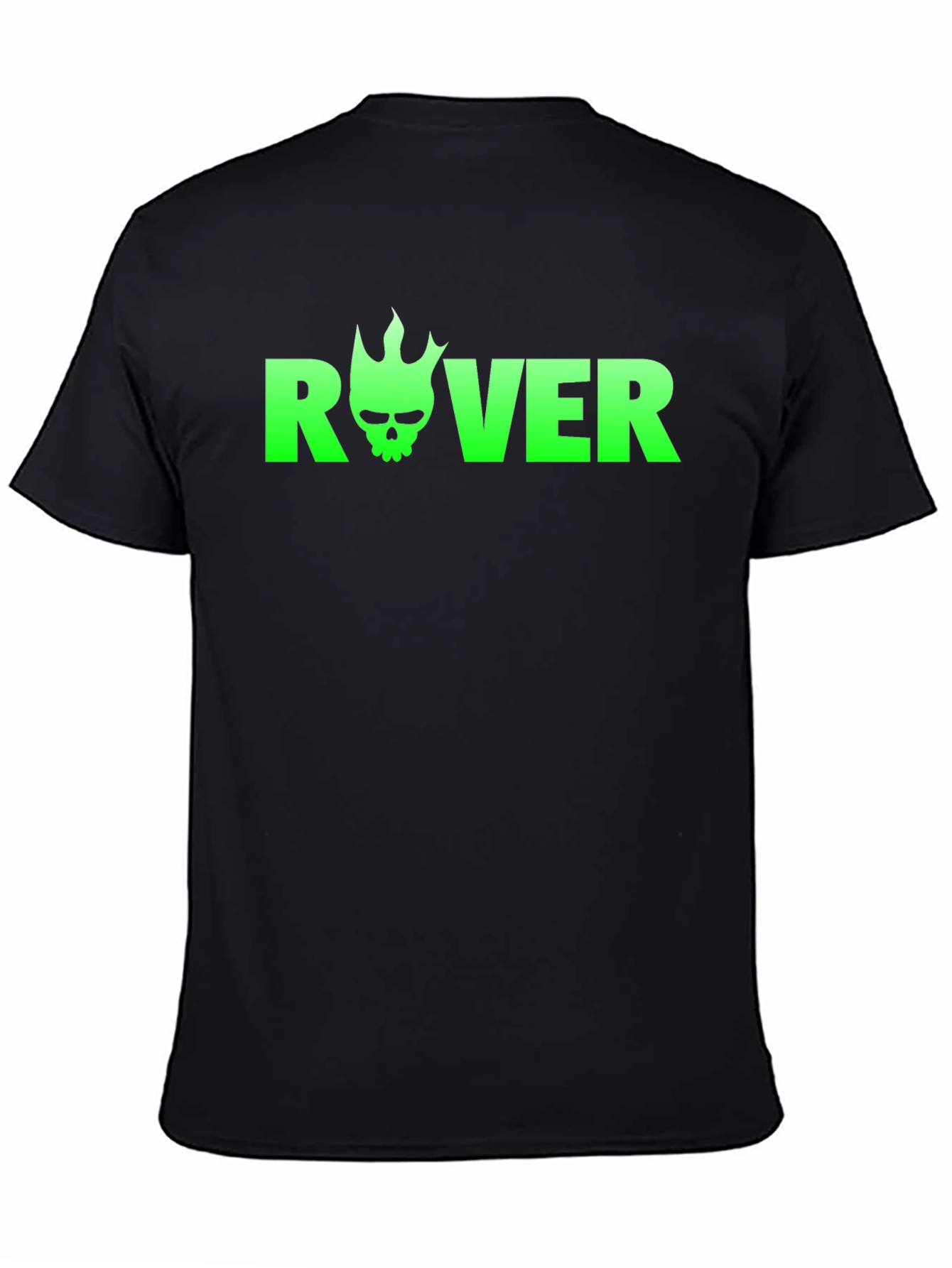 Rover Skull Flame Black T-Shirt