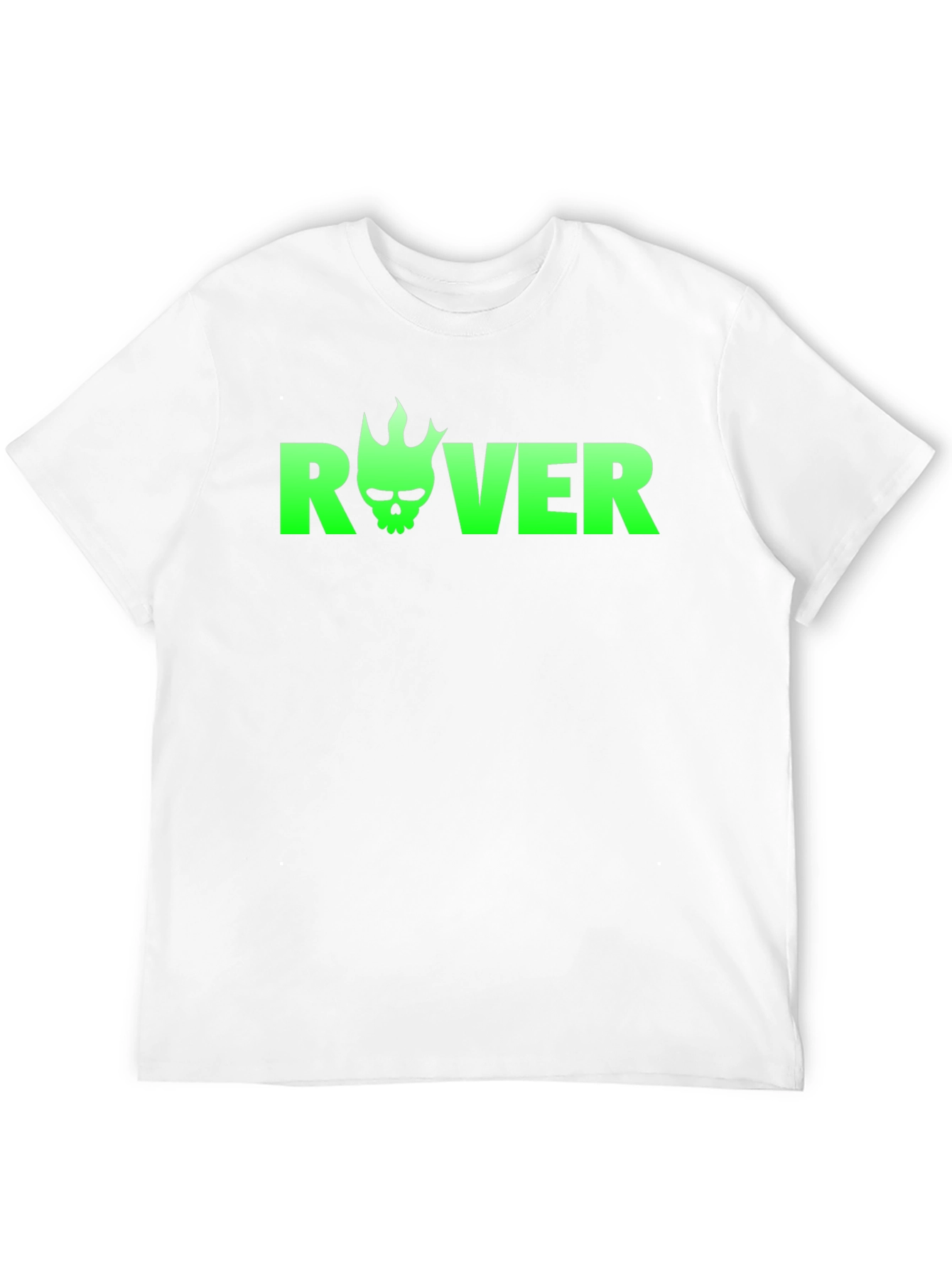 Rover Skull Flame Black T-Shirt