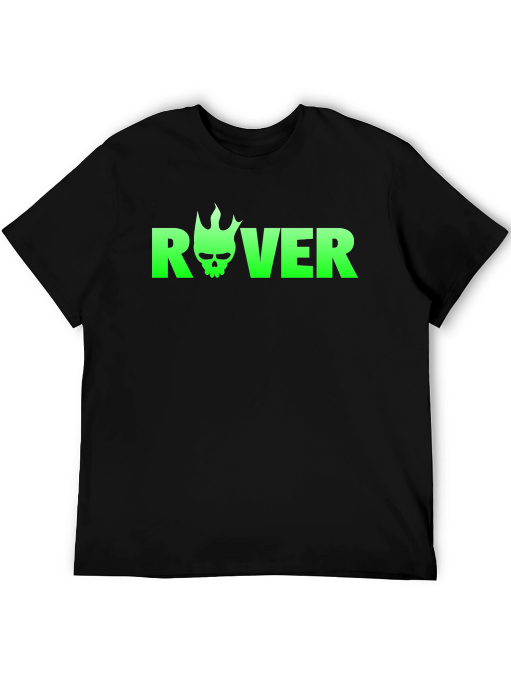 Rover Skull Flame Black T-Shirt