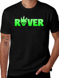 Rover Skull Flame Black T-Shirt