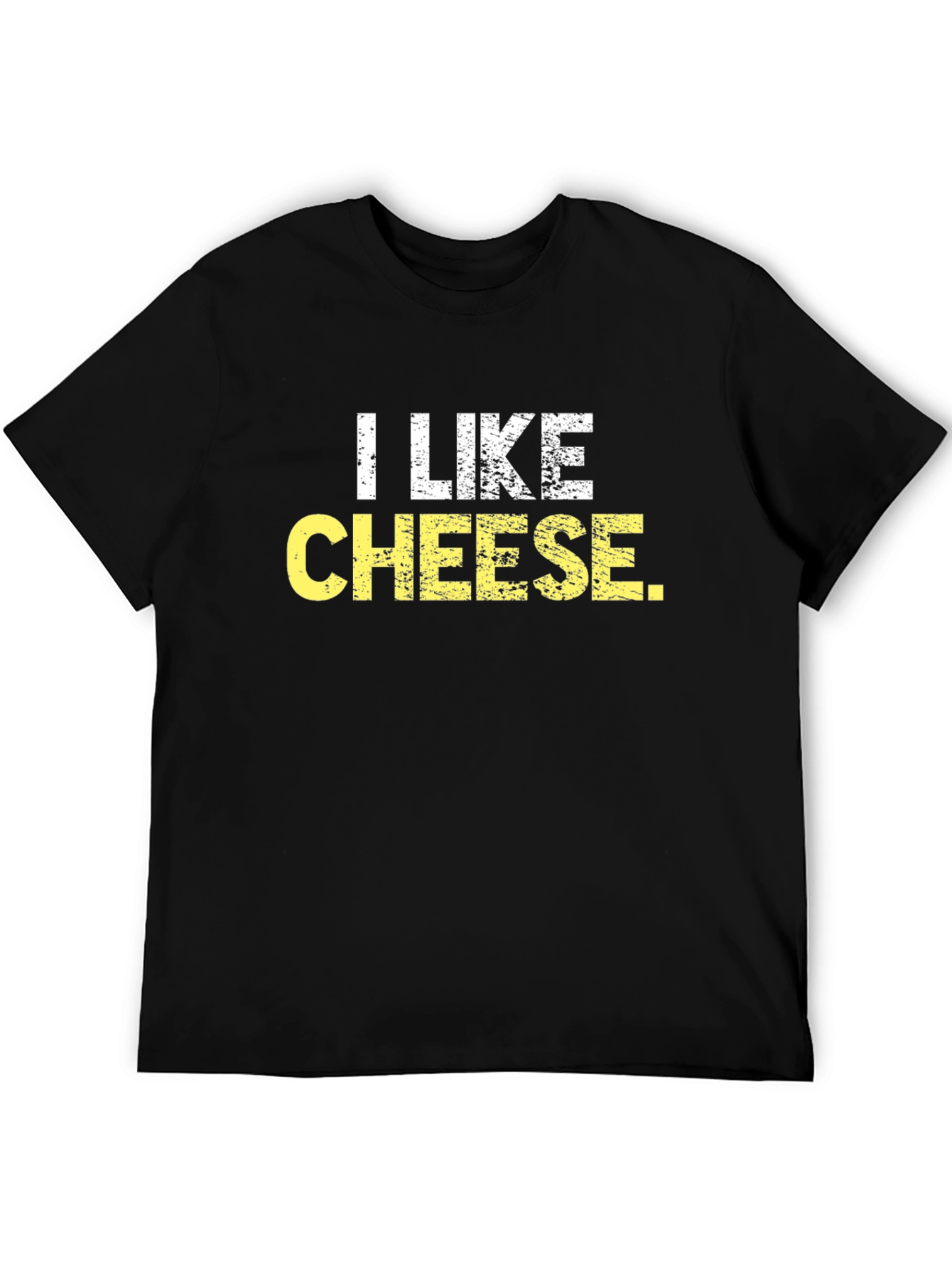 I Like Cheese Graphic Tee - Mens Black T-Shirt