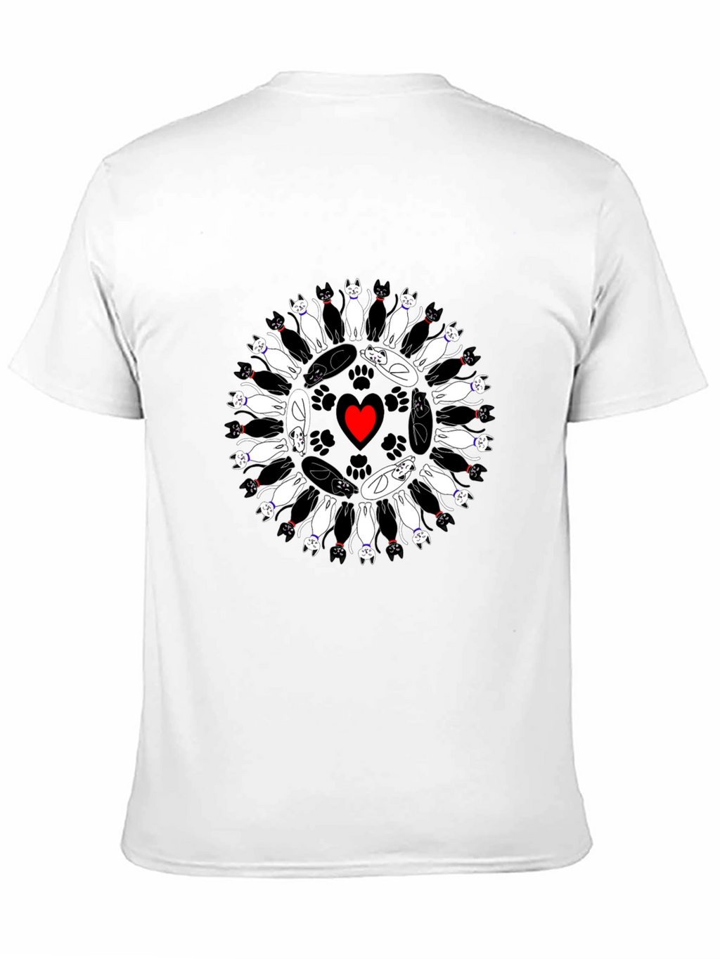 Cats Circle Heart T-Shirt