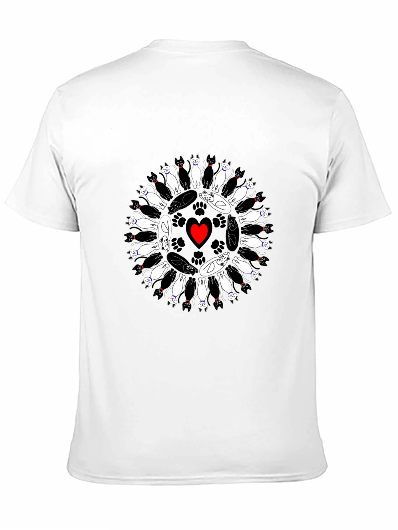 Cats Circle Heart T-Shirt